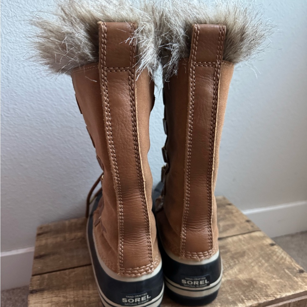 Sorel Joan of Arctic Waterproof Snow Boots Women's Winter Lace Up Fur size 9.5 - Picture 4 of 6